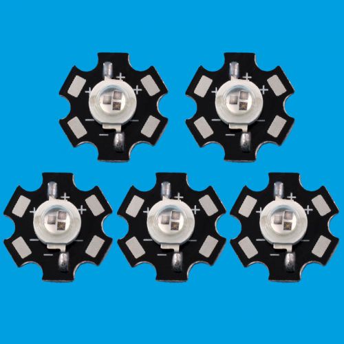 10 pcs 3W Infrared IR 850NM High Power LED Bead Emitter Tri-Chips with Star Base