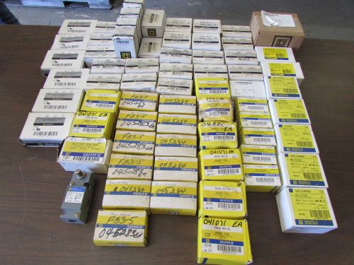 Large lot of square d misc. electrical components new for sale