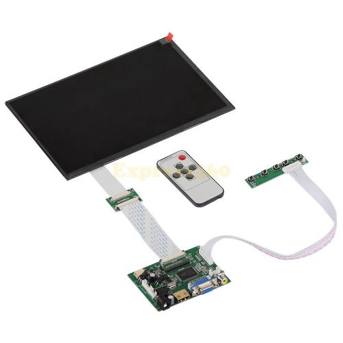 10.1&#034; inch  LCD Screen Display Monitor for Raspberry Pi B B+ /HDMI VGA AV Driver