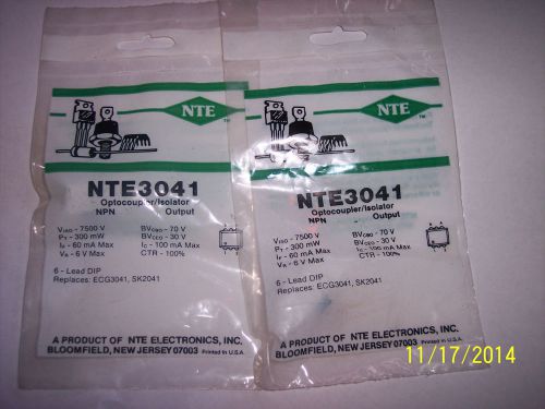 NEW OLD STOCK NTE3041 IC Optocoupler/Isolator ECG3041