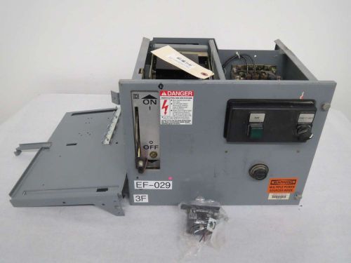 SQUARE D 8536 SCO3 STARTER SIZE1 600V 10HP DISCONNECT FUSIBLE MCC BUCKET B334190