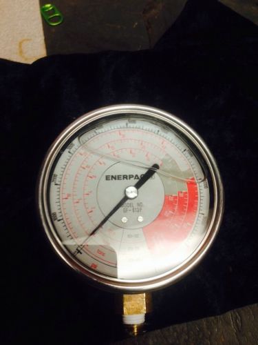 ENERPAC GF813P Pressure Gauge, 0 to 10000 psi, 4In, 1/2In