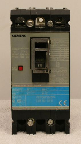 Siemens ed63b070 breaker 70a for sale