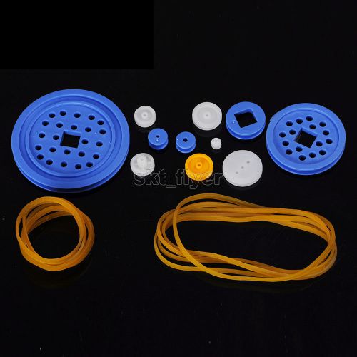 11 style pulleys plastic gears travelling block for robotic car toy aircraft diy for sale