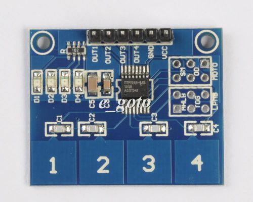 Ttp224 touch sensor 4 channel capacitive touch button switch module for arduino for sale