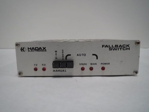 HADAX ELECTRONICS 8212-0 FALLBACK SWITCH CONTROL SW/ST-ALONE B201160