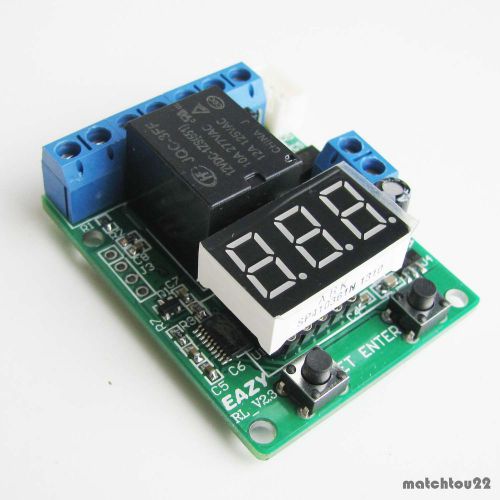 8 functions voltmeter timer voltage relay temperature controller power dc10~15v for sale