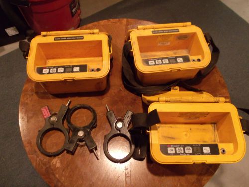 Lot of 3 3M Dynatel 2273 Cable Locator Transmitters w/3&#034; Clamps