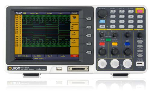 Owon mso8202t mixed logic analyzer oscilloscope 200mhz 7.8&#039;&#039; lcd 2gs/s for sale