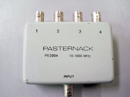 Pasternack pe2004 bnc female power divider 10 - 1000 mhz 4 port for sale