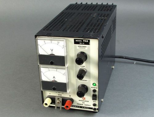 Electronics Corp Regulated DC Power Supply Model PAB 18-3, 18V, 3Amp