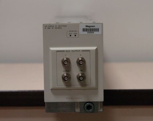 Keysight / agilent / hp 70911a if section mms plug in module 10 to 100 mhz for sale