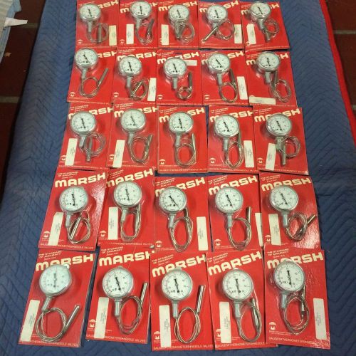Lot of 25 MARSH Y1060Q TEMPERATURE GAUGE -40x60F Thermometer NEW IN PACKAGE