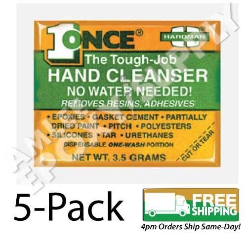 5-pack - hardman once adhesive cleaner/remover and tough job hand cleaner #04040 for sale
