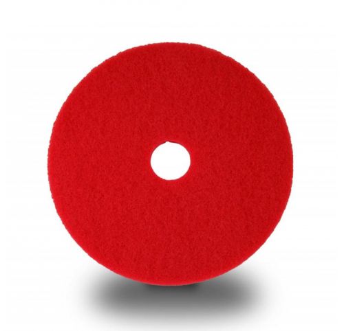 5 pack of 20&#034; red scrubbing pads for rotary or automatic floor machine for sale