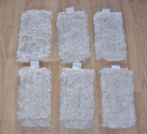 Lot of 6 Elky Pro Wall Washing Pads Cotton Heads Carpet COM-901 10-1/2&#034; x 5&#034;