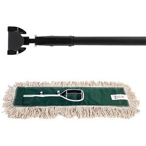 Box deluxe pretreated dust mop kit -48&#034; - cotton head- launderable, 2 in a box for sale