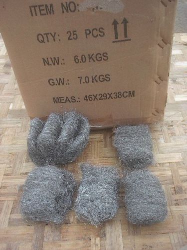 Steel wool 3&#034;x4&#034; pads, grade 2, medium coarse, 400 pads for sale