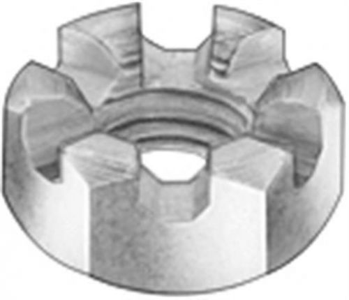 7/16-20 slotted hex nut unf zinc plated, pk 3 for sale