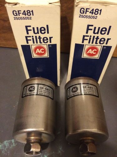 (2) AC Delco Fuel Filter GF481 25055052