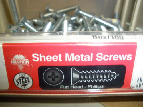 #14 Flat head phillips drive zinc sheet metal screws (81) pcs. 2&#034;   2-1/2&#034;   3&#034;