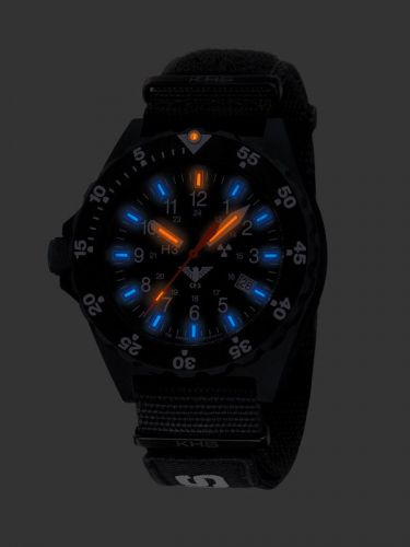 German tactical watch, khs shooter, h3 tritium lights, date, army x|tac olive, for sale