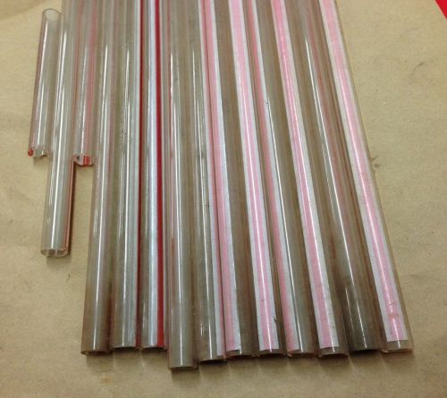 Lot of 11   3/4&#034;x15-1/2 and 16&#034; red line/redline gauge glass + extras