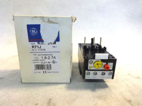 NEW GE GENERAL ELECTRIC RT1J OVERLOAD RELAY