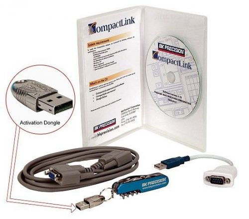 Bk precision ak57x interface software with usb dongle for 570a &amp; 575a for sale