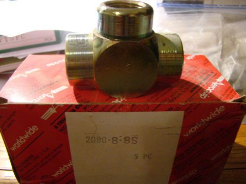 Eaton aeroquip 2090-8-8s steel pipe fitting, tee, 1/2&#034; npt female for sale