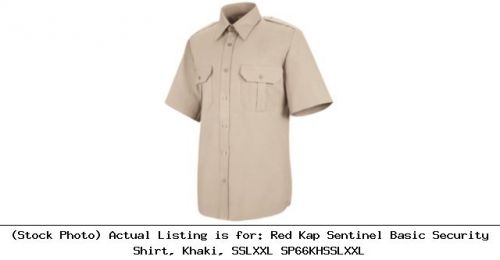 Red kap sentinel basic security shirt, khaki, sslxxl sp66khsslxxl for sale