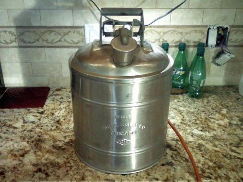 Protectoseal, Chicago, Stainless Steel (316) Explosion Proof Safety Can, 5 gallo