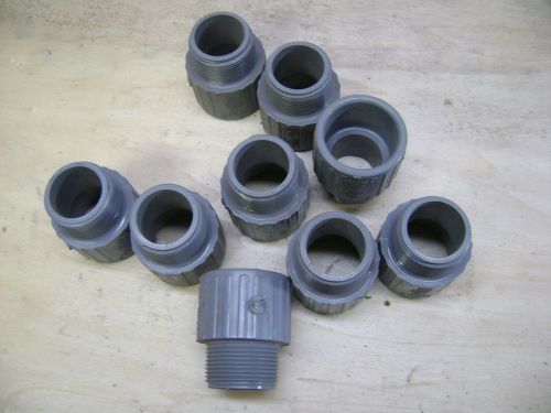 Spears 836- 012  1 1/4&#039; fpt x soc cpvc scd 80 adapters (lot of 10) for sale