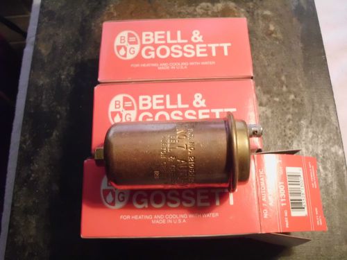 Lot of 3 Bell and Gossett No. 7 Automatic Air Vents 113001 1/8&#034; Female NPT