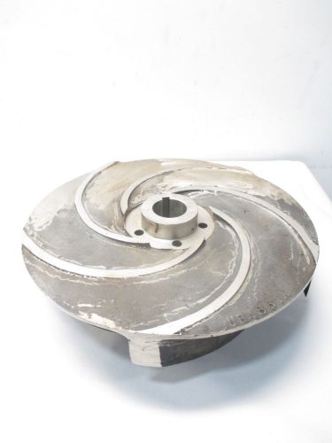 NEW IR34725 3987-54 19IN OD 2-1/4IN ID STAINLESS PUMP IMPELLER D440221