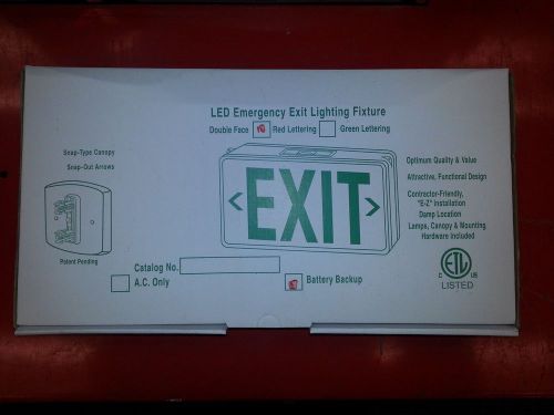 LED Emergency Exit Lighting Fixture. Double Face