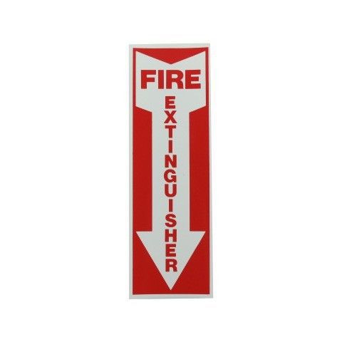 4&#034; X 12&#034; Vinyl &#034;Fire Extinguisher&#034; Sign