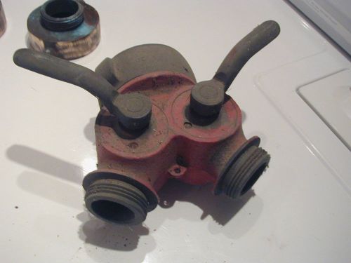 Fire hose splitter valve  1.5&#034; reducer 2 way nr for sale