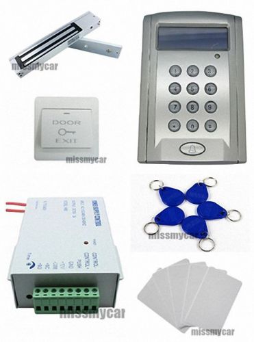 Blue genius rfid card door access control system kit set with all accessories(a) for sale