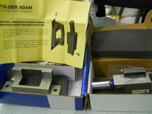 FOLGER ADAM  710-75-24D &amp; 712-75/732-630 ELECTRIC DOOR CONTROLS SERIS 700