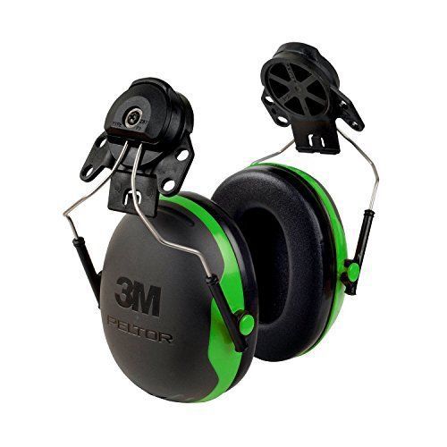 Peltor series cap mount earmuffs one size fits most black/green pack of 1 for sale