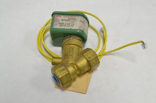 New asco 8222a70 angled threaded 120/60vac 1/4 in npt solenoid valve b240824 for sale