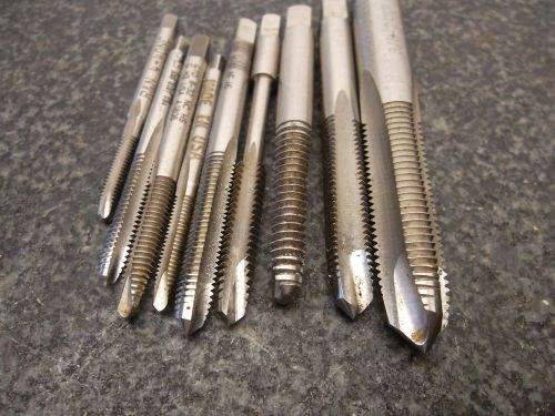 LOT OF ASSORTED TAPS 4-4 TO 3/8&#034;-24