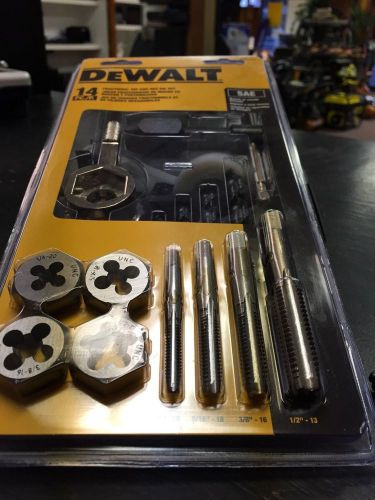 Dewalt dwa1452 fractional tap and hex die set (14-piece) **new in package** for sale