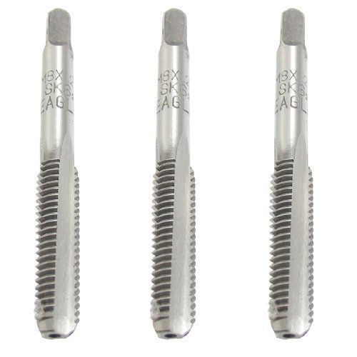 3 pcs 8mm x 1.25mm taper and plug metric tap m8 x 1.25mm pitch new for sale