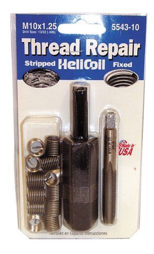 Helicoil 5543-10 thread repair kit m10x1.25 x 15 mm stainless steel insert kit for sale