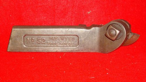 Vintage Lathe Tool Holder Armstrong No.52 With Cutter