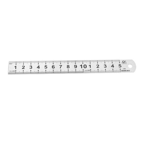 Stainless Steel 15cm Scale Straight Ruler Measuring Tool