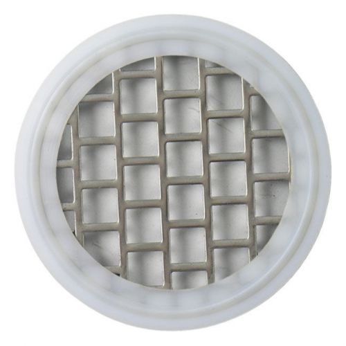 PTFE Sanitary Tri-Clamp Screen Gasket, White - 3&#034; w/ 4 Mesh (316L Stainless)
