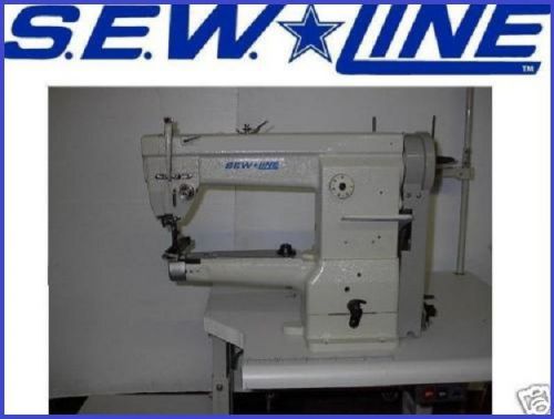 Sewline 2605 cylinder walking ft  w/binding attachment industrial sewing machine for sale